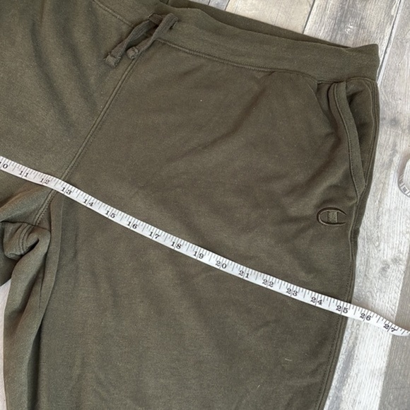 CHAMPION Men’s‎ olive green sweatpants w/ pockets and drawstring waist. XXL. EUC - Picture 6 of 11